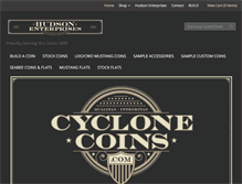 Tablet Screenshot of cyclonecoins.com